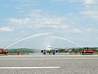 Международный аэропорт «Владикавказ» встретил первый рейс авиакомпании «Уральские авиалинии»