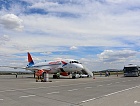 Аэропорт Минеральные Воды встречает пассажиров первого рейса Калуга-Минеральные Воды-Калуга