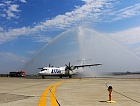 В аэропорту Минеральные Воды состоялась торжественная встреча нового рейса Минеральные Воды-Волгоград-Минеральные Воды авиакомпании Utair!