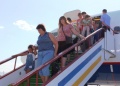 Аэропорт «Байкал» встретил первый борт с беженцами из Украины