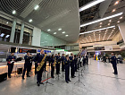 Пермский губернский оркестр поздравил сотрудников и гостей аэропорта с Международным днём гражданской авиации