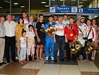 Новосибирский аэропорт встречает чемпионов Универсиады-2013
